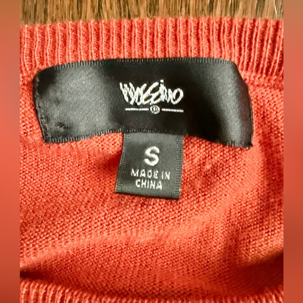 Target Women's Rust Crew Neck Sweater - Picture 5 of 6